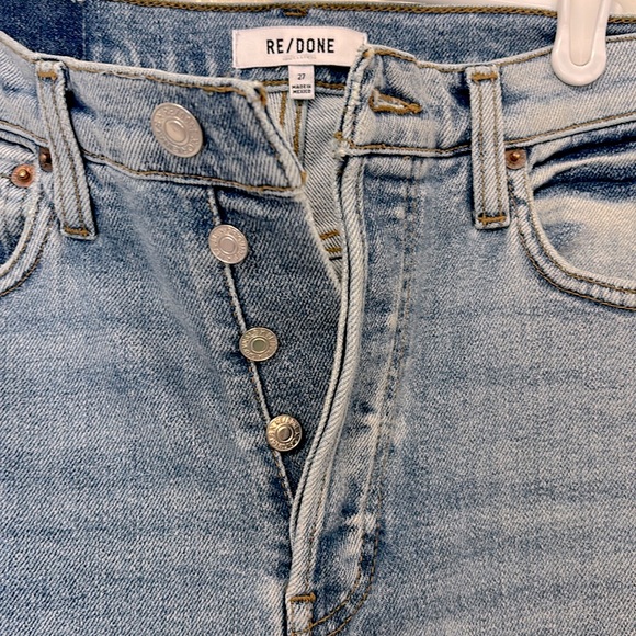RE/DONE| New 90s High Rise Ankle Crop Jeans (size:27) - Picture 4 of 9